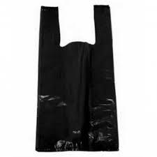 SACOLAS PLASTICA PRETO REFORÇADA ALÇA CAMISETA