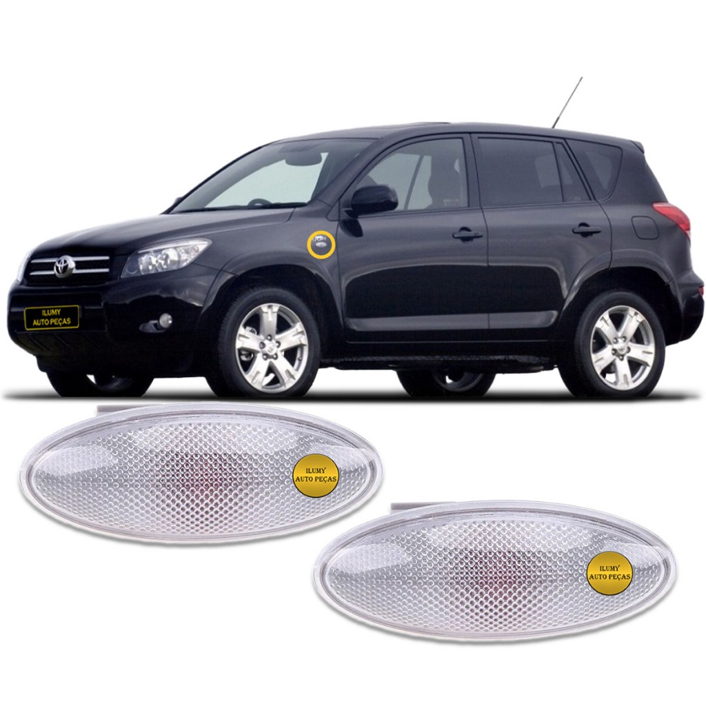 Par Pisca Seta Lateral Paralama Toyota Rav4 2012 2011 2010 2012 2011 2010 2009 Completo