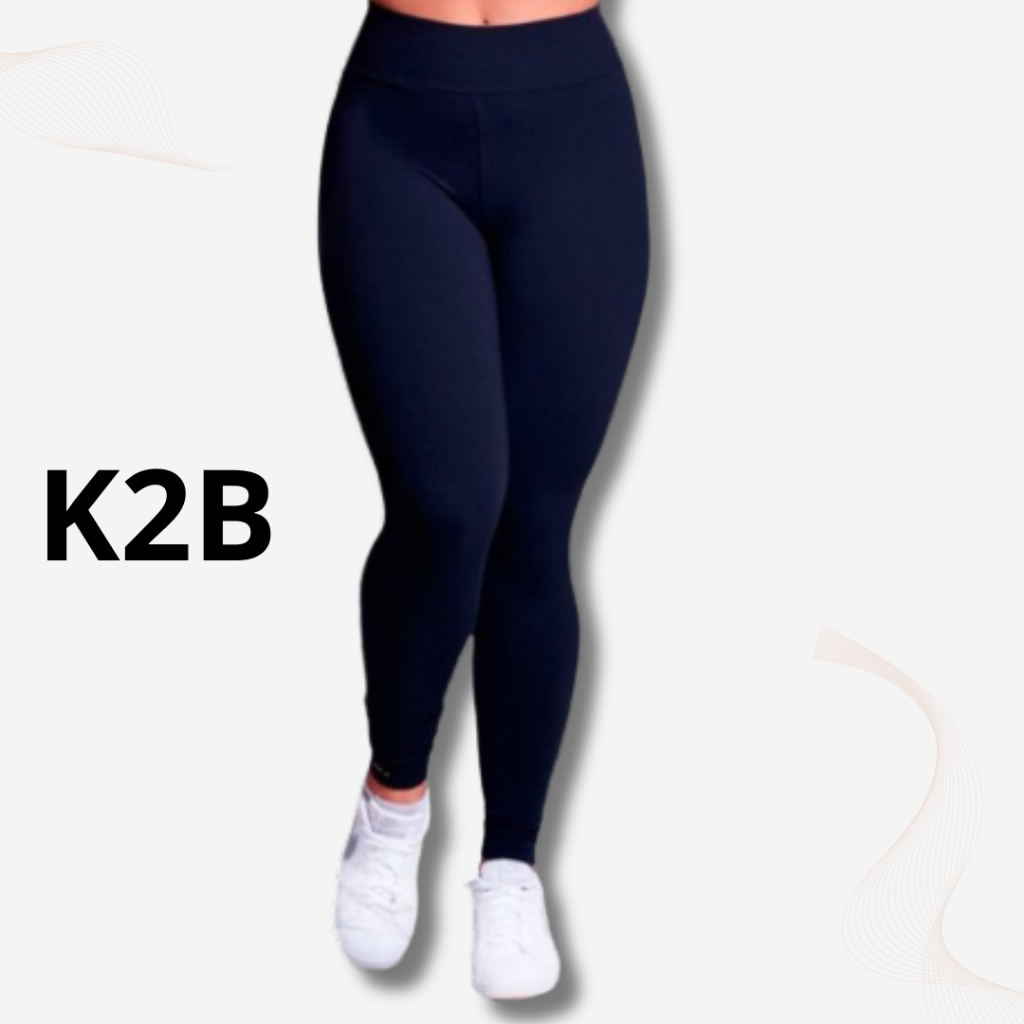 Calça Legging K2B Envio 24h Original Feminina Tecido Grosso Cos Alto Não Fica Transparente Leg Academia Fitness