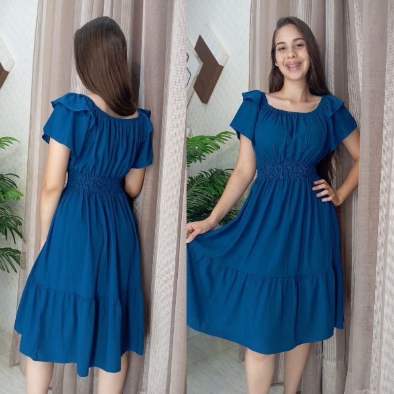 Vestido de tecido, vestido soltinho, vestido feminino, vestido de manga, vestido de lastek, bonito