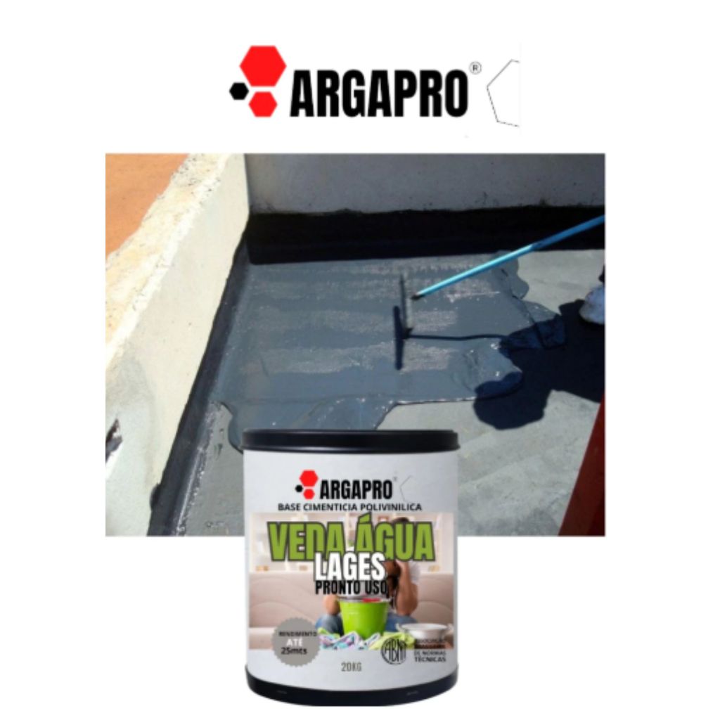 KIT VEDA LAGE VEDA AGUA EPOXI IMPERMEABILIZANTE PROFISSIONAL ARGAPRO 20KG