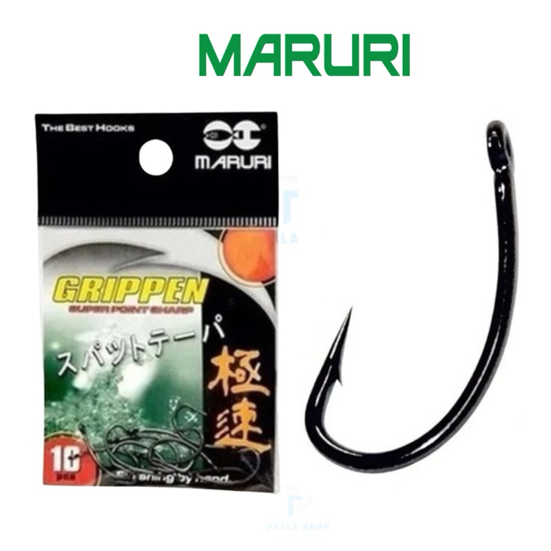 Anzol Maruri Grippen Black Nickel (10 Unidades) - Todos os Tamanhos - Super Resistente em Oferta na Shopee