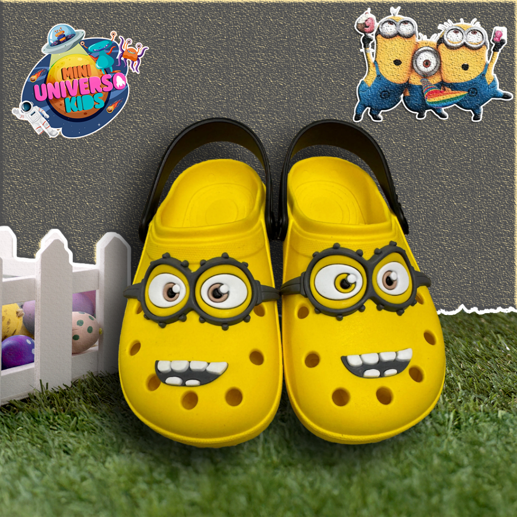 Sandália Babuche infantil Amarelo Chinelo infantil Tamanho do 19 ao 32 papete personagens