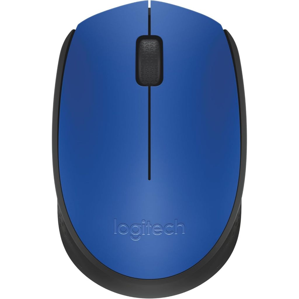 Mouse Sem Fio Logitech M170 Com Pilha Inclusa Azul Conexão USB e Pilha Inclusa