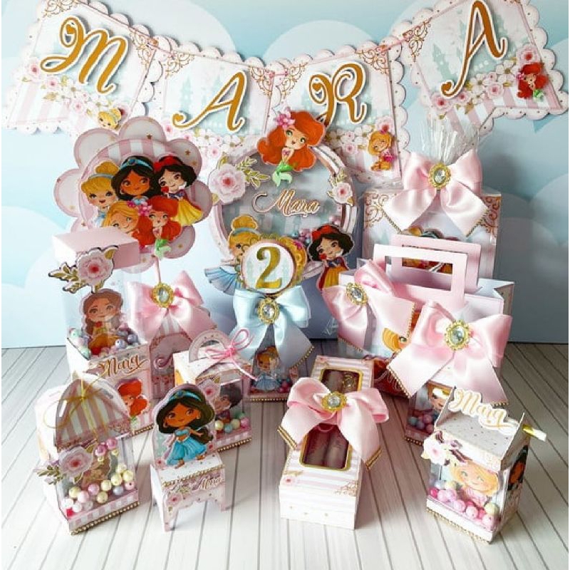 Personalizados infantil para mesa e lembrancinhas Princesas da Disney cute