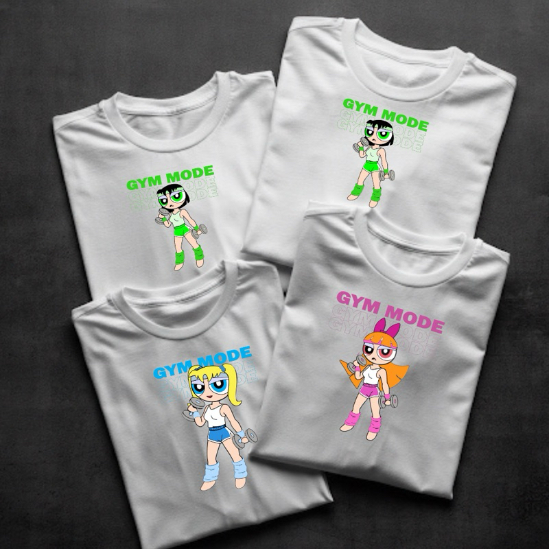 Camiseta Unissex Academia Algodão Meninas Superpoderosas Marombas Lindinha Docinho Florzinhanha Adulto e a Plus Size