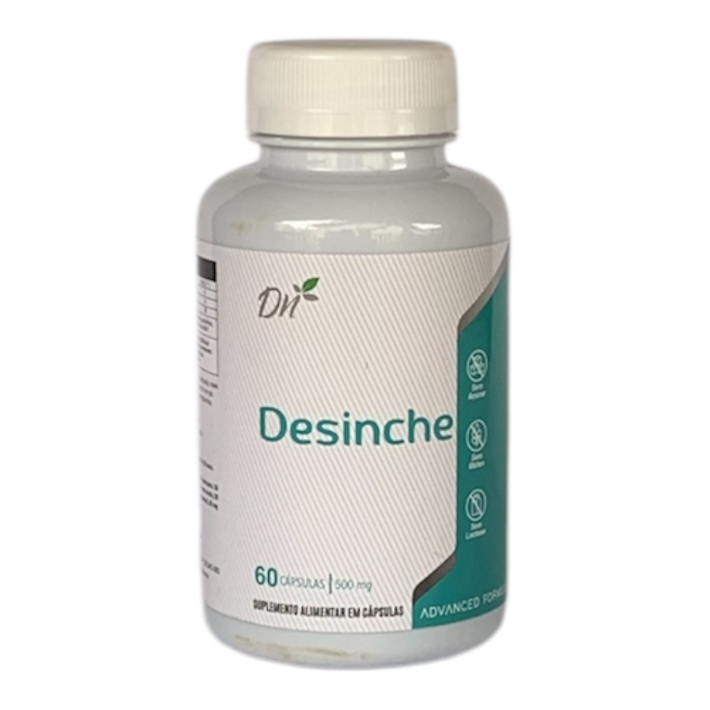 Desinche cápsulas 500mg 60 unidades em Oferta na Shopee