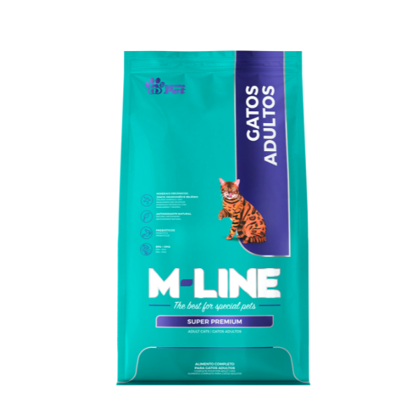 Ração Super Premium M-line Para Gatos Adultos 10,1 Kg - Matsuda - VALIDADE 17/09/2026