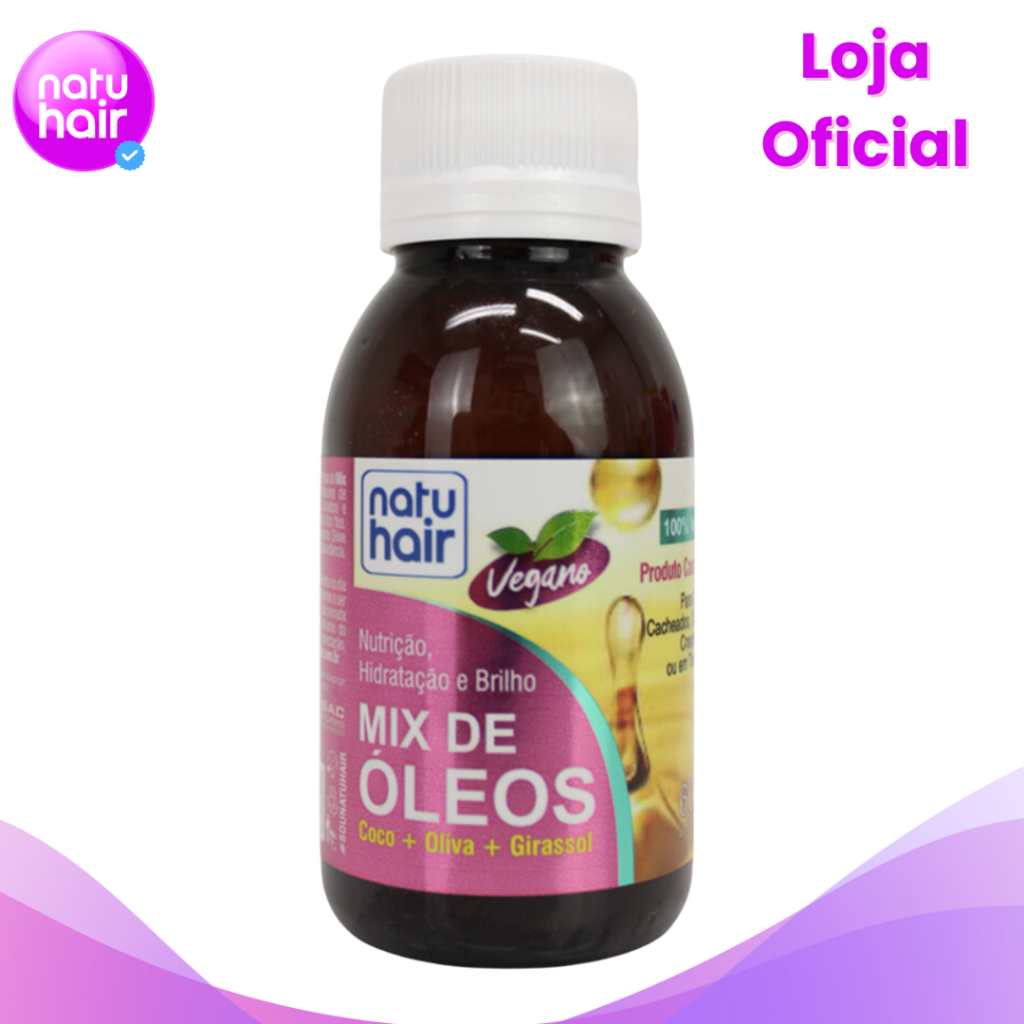 Mix de óleos Natuhair 60ml em Oferta na Shopee