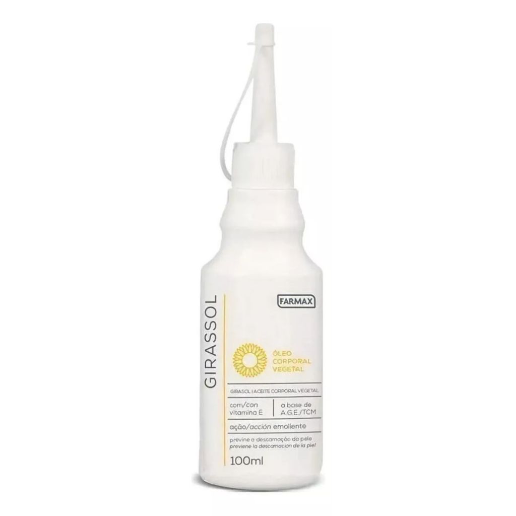 Óleo Corporal Girassol Almotolia Farmax 100ml em Oferta na Shopee