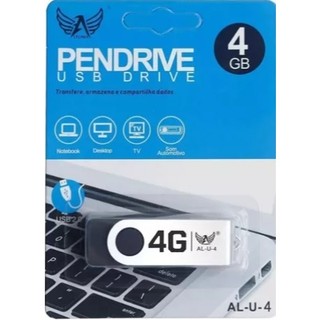 Kit 10 Unidades Pendrive  Altomex 4 GB Modelo AL-U-4 Novo Original Lacrado