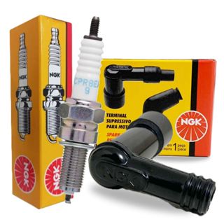 Vela e Cachimbo Cg 125 Titan / Cg 125 Fan 2009 Em Diante Ngk em Oferta na Shopee