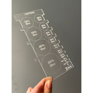 Régua Gabarito Espiral Cartonagem Encadernação Acrílico em Oferta na Shopee