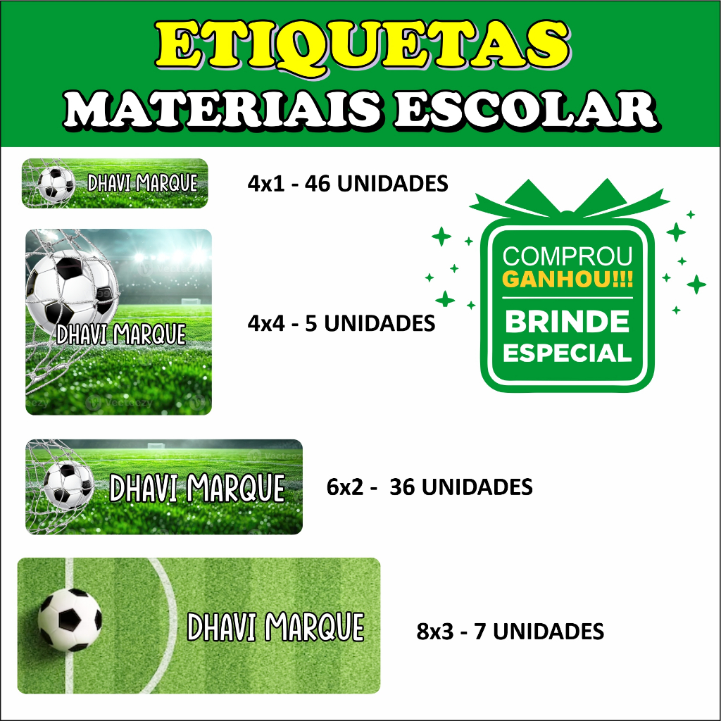Adesivos Personalizados Tema Futebol: Onde Comprar | BuscaProdutos