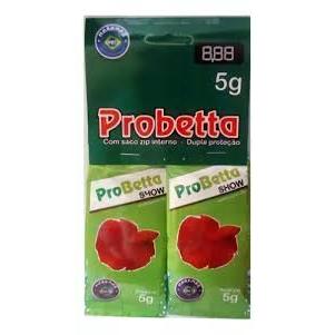 KIT 2 ENVELOPES DE RAÇÃO PARA BETTA PROBETTA SHOW 5G CADA