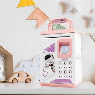 Cofrinho de luxo Cofrinho inteligente infantil, cofrinho de grande capacidade, menino e menina em Oferta na Shopee