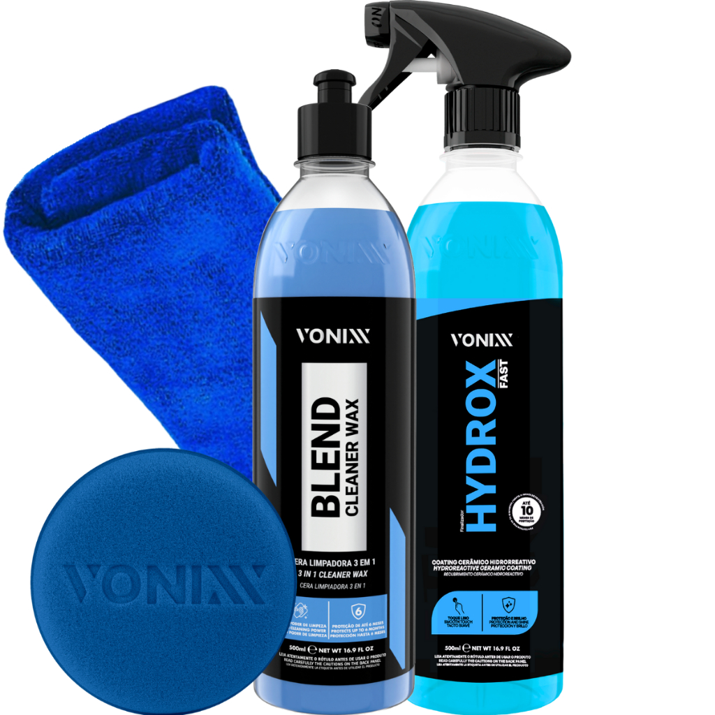 Hydrox Vitrificador Automotivo Proteção Blend Cleaner Wax Vonixx Cera Limpadora Carnauba e Sílica em Oferta na Shopee