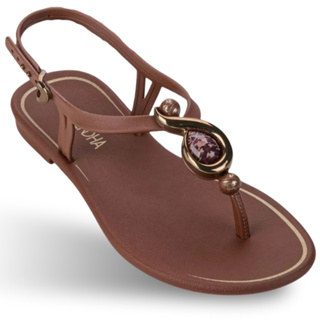 Sandália Grendha Lançamento Cacau Contemporânea 19084 Percata Feminina em Oferta na Shopee