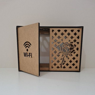 Caixa para Roteador Wifi de parede em MDF 6mm