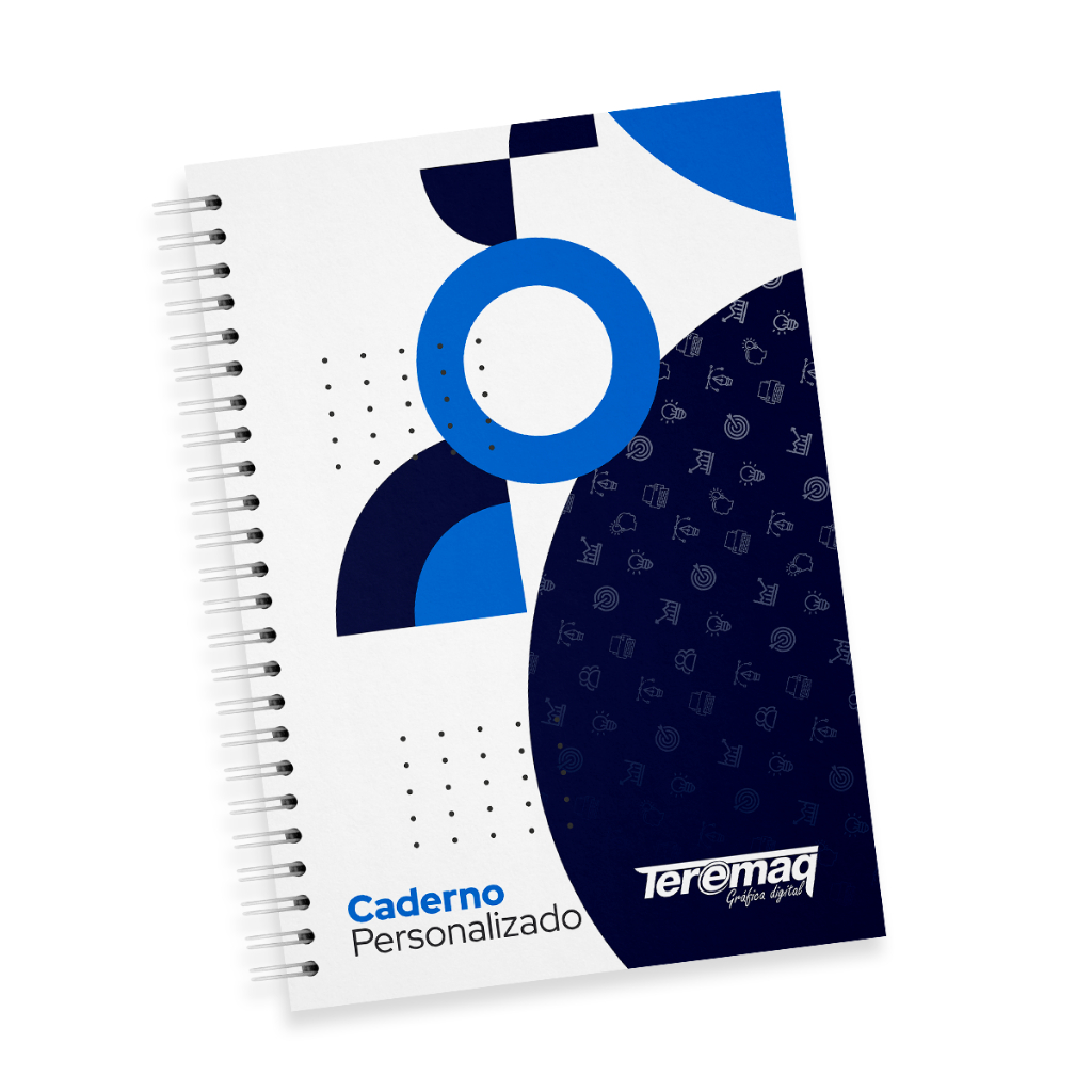Caderno Personalizado com Logo da Empresa | Capa Dura 100 Folhas