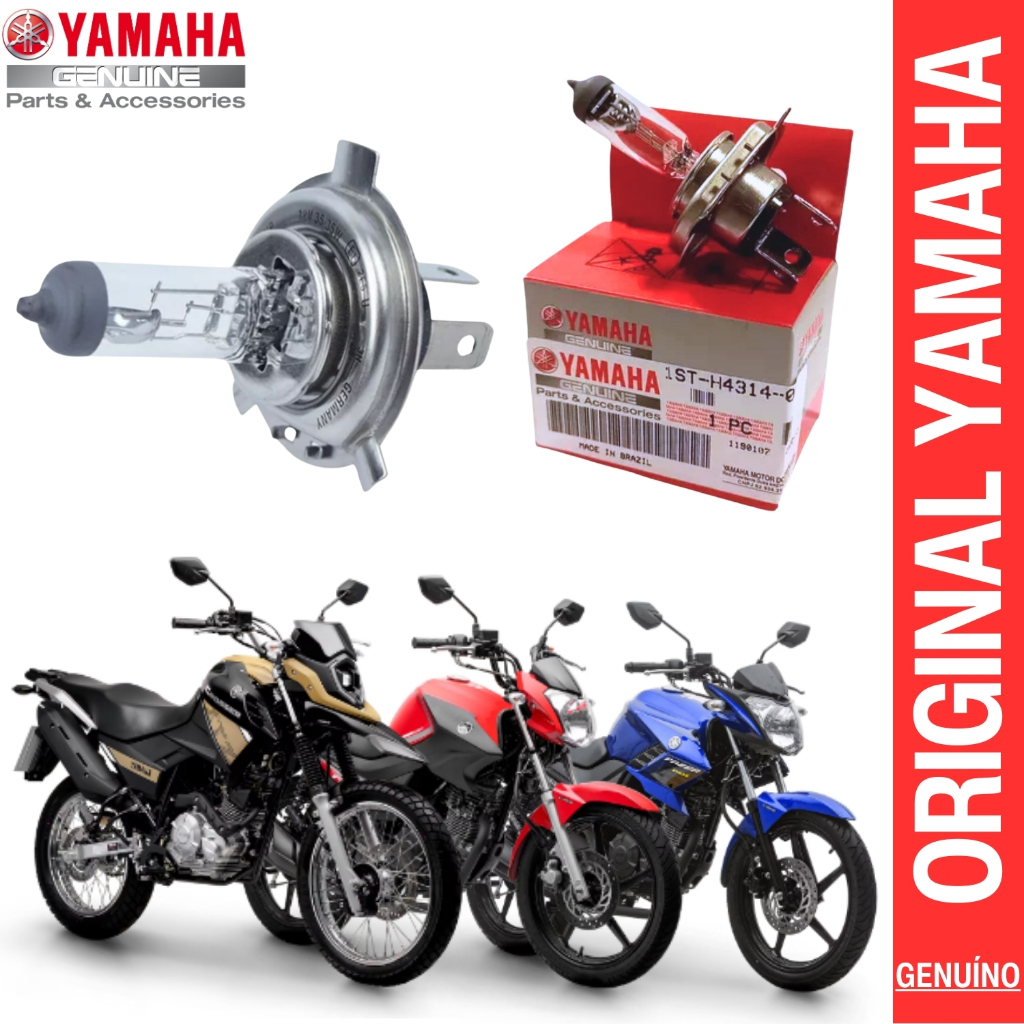 LÂMPADA FAROL HS1 12V-35 35W YS FAZER 150 XTZ 150 CROSSER YBR FACTOR 125 150 ORIGINAL YAMAHA