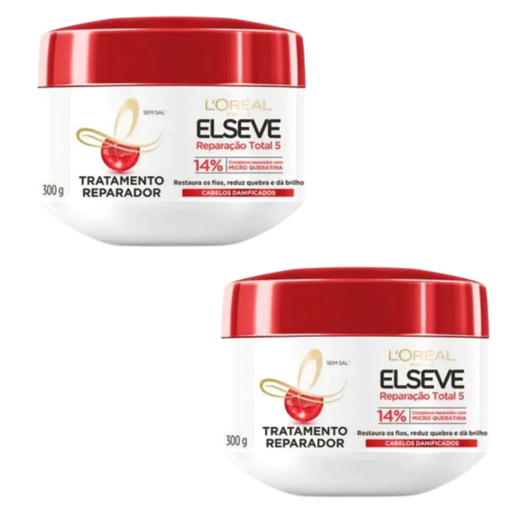 Creme para Tratamento Reparador L'oréal Paris Reparação Total 5 300g