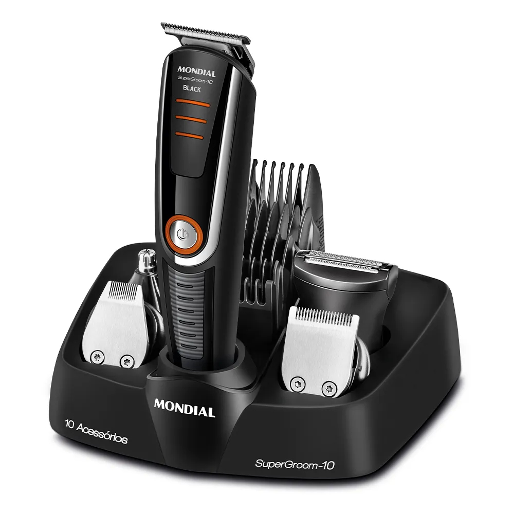 Aparador e Barbeador Mondial Supergroom 10x1 Bg-16 Barba Cabelo Bigode
