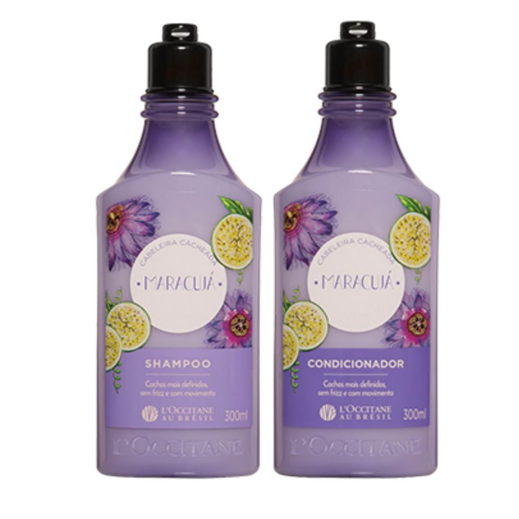 Kit Cabeleira Cacheada Maracujá Shampoo + Condicionador Loccitane au Brésil