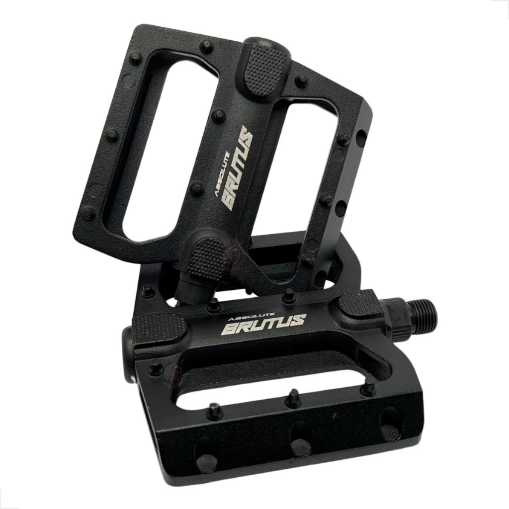 PEDAL PLATAFORMA ABSOLUTE BRUTUS ALUMÍNIO 9/16 ROSCA GROSSA MTB BMX DIRT DOWNHILL GRIP EXTREMO · foto 2