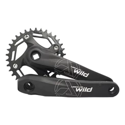 PEDIVELA SINGLE ABSOLUTE WILD COROA 34D BRAÇO 175MM MTB 9V 10V 11V 12V