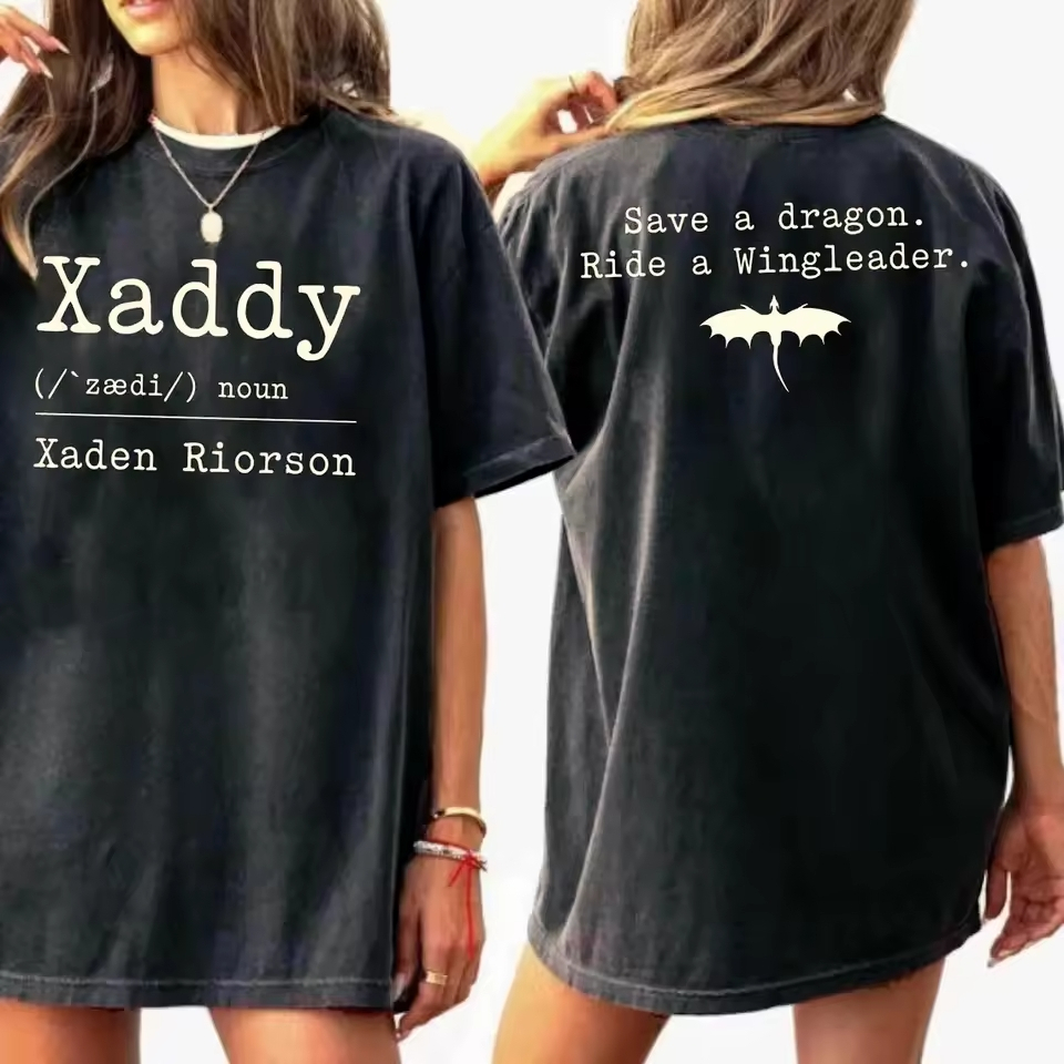 Camiseta Feminina Xaddy Xaden Riorson Quarta Asa em Oferta na Shopee