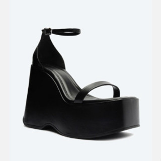 SCHUTZ Sandália Plataforma Mazda Rosa - ORIGINAL. COURO em Oferta na Shopee