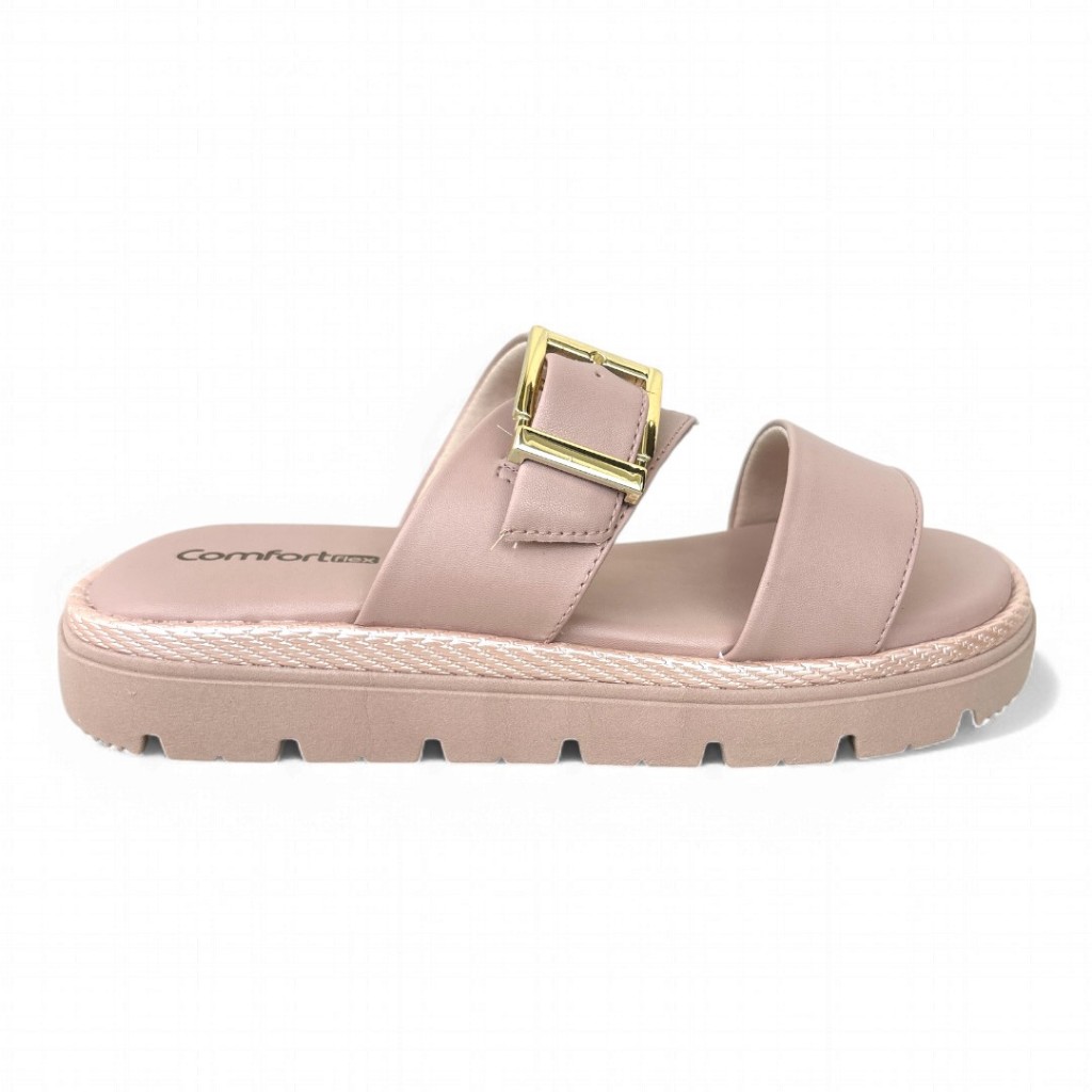 Detalhes do Chinelo Feminino Flatform Nude Comfortflex 2546303-2