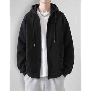 Blusa Moletom  com Ziper Masculina Flanelada Bolso Canguru