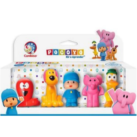Turma Do Pocoyo Miniaturas Dedoche 5 Peças - Cardoso Toys - Lindo em Oferta na Shopee