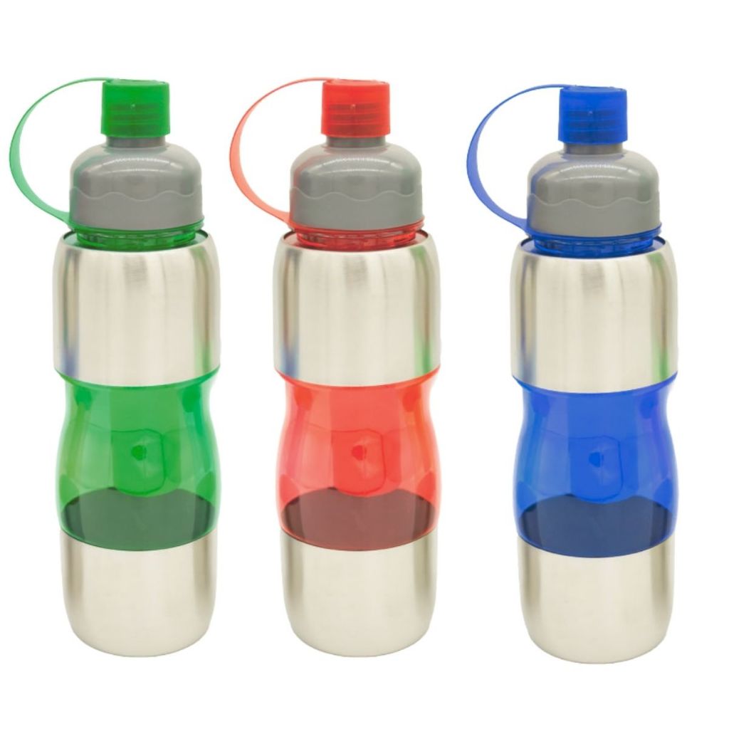 Squeeze Garrafa de água Com Tubo de Gelo 600 ml Esportiva Escola Academia Caminhada Cores em Oferta na Shopee