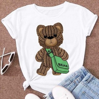 Camiseta T-shirt Feminina Estampa Urso Bear