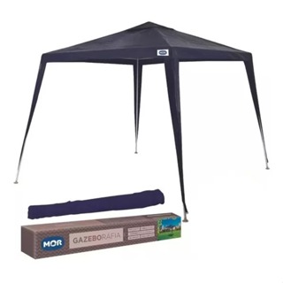 Tenda 3x3 Barraca AZUL OU BRANCO Praia Piscina Gazebo Base Camping Com Sacola - ATENÇÃO: NÃO É SANFONADO É DE MONTAR em Oferta na Shopee