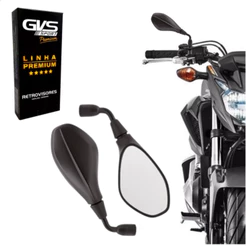 Retrovisor Bmw F800 Gvs Haste Curta Lente Convexa Rosca Para Yamaha