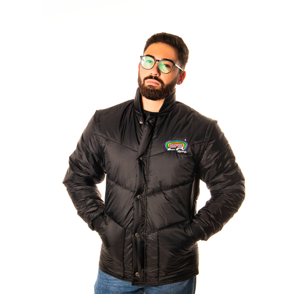 Jaqueta California Racing Tradicional Preto em Oferta na Shopee