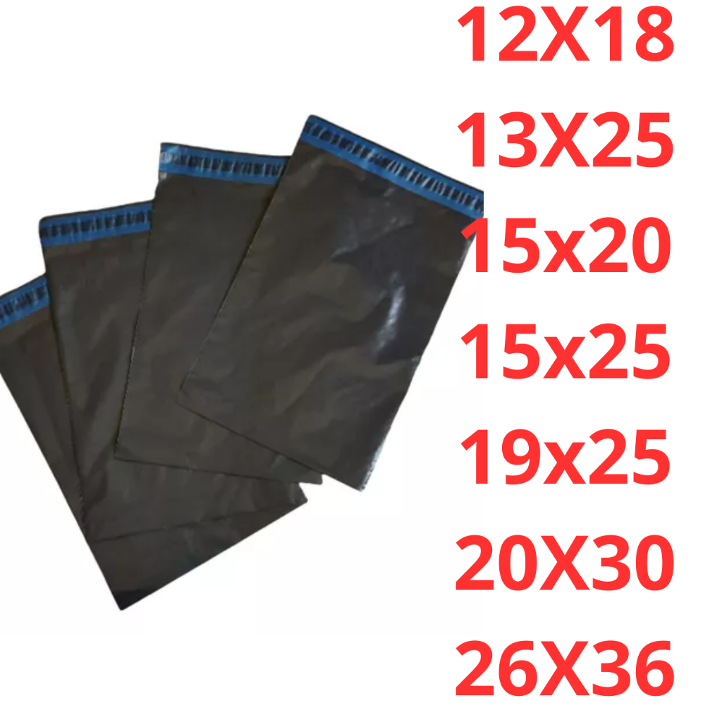 Kit 1000 UN Envelope de Segurança Preto E-Commerce Lacre Auto Colante Impermeável em Oferta na Shopee