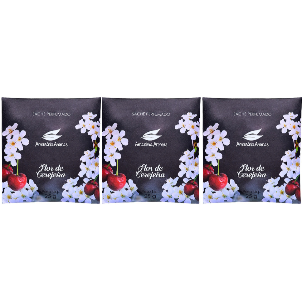 Sachê Perfumado Amazonia Aromas - 3 unidades varias fragrâncias
