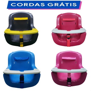 Cadeira Cadeirinha de Balanço Infantil Descanso c/Corda Parque Jardim Praça Azul Rosa Vermelho Preto PLÁSTICO em Oferta na Shopee