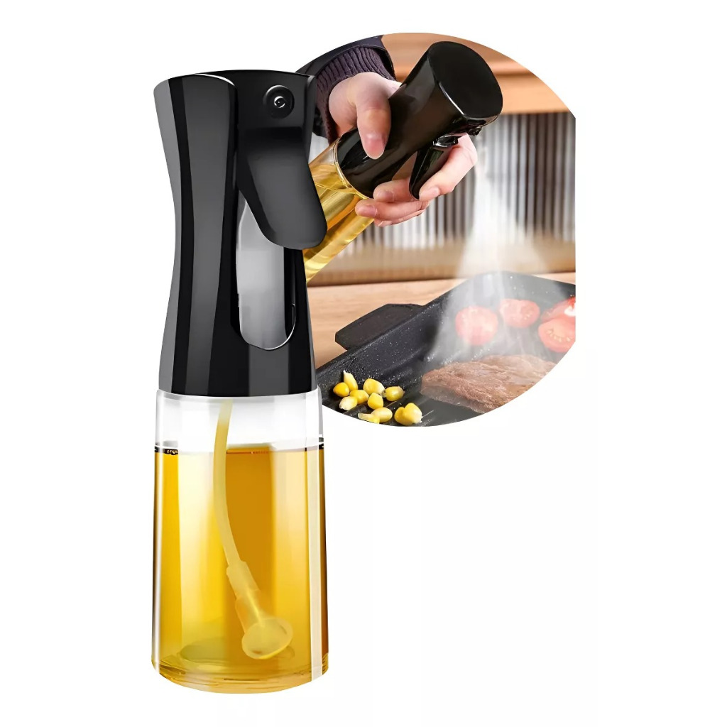 Novo - Spray Borrifador Pulverizador Óleo Azeite Outros Vidro 200ml em Oferta na Shopee