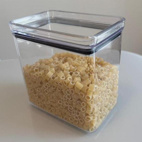 Pote Hermético Organizador Cozinha Porta Mantimentos Plástico Acrílico Transparente 1,8L Paramount