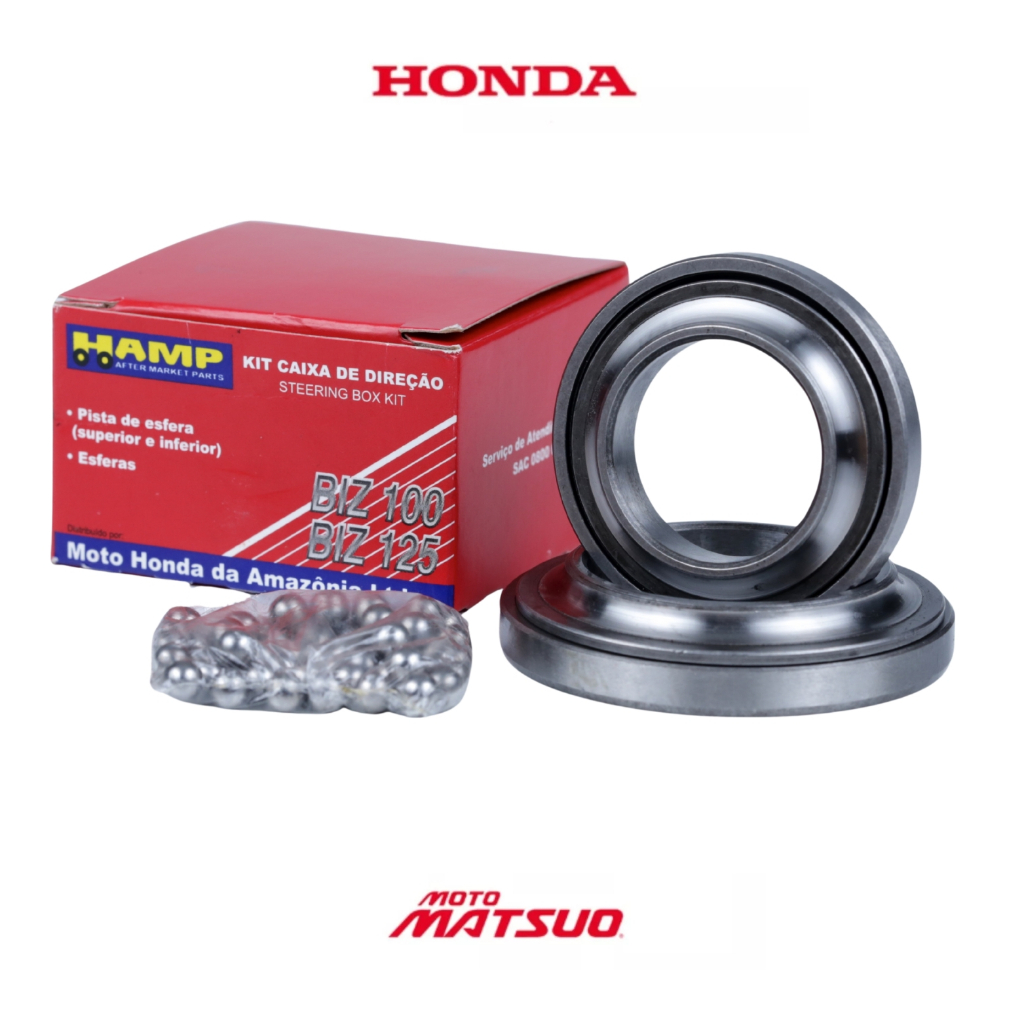 Caixa De Direcao Biz 100 Biz 110i Biz125 Pcx 150 Honda Hamp Original em Oferta na Shopee