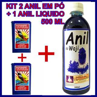 KIT 2 ANIL EM PÓ WAGI ORIGINAL + BANHO LIQUIDO ANIL 500 ML - limpeza energética e espiritual em Oferta na Shopee