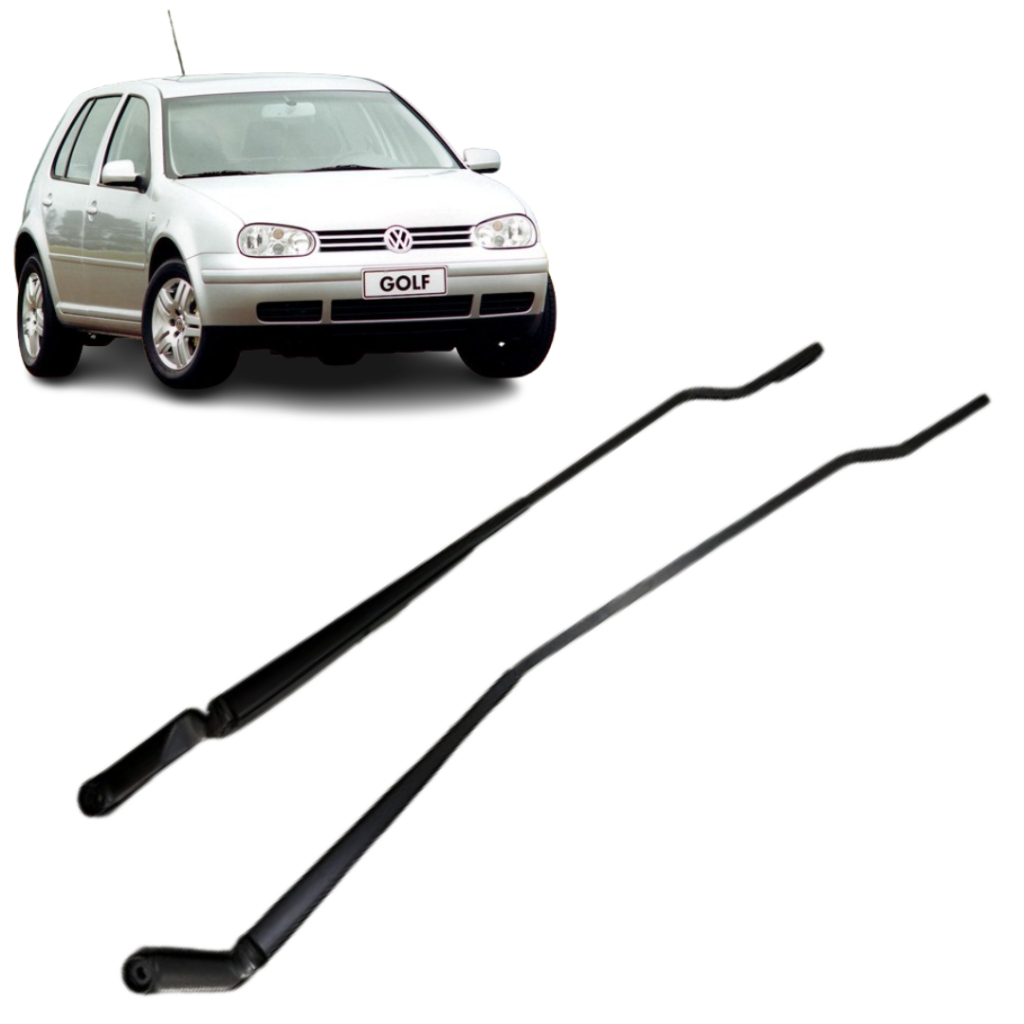 PAR Braço Limpador Parabrisa Golf Bora Original VW Dianteiro