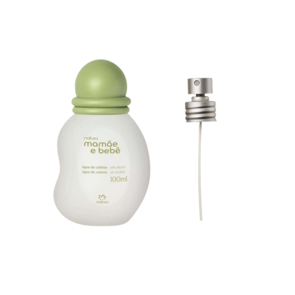 Kit Mamãe e Bebê Água de Colônia 100 ml + Valvula borrifadora