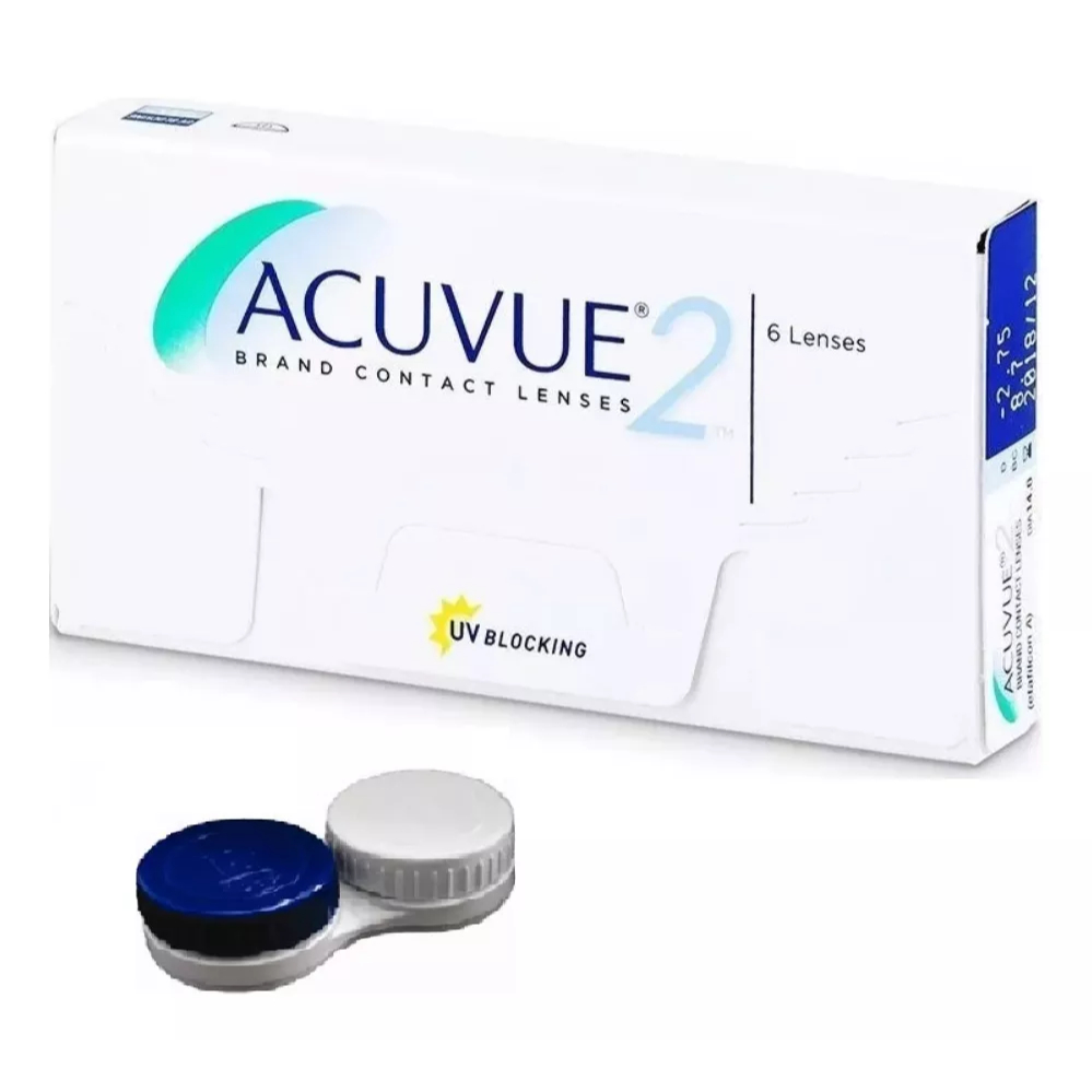 Lente de Contato Acuvue 2 + Estojo + Renu 60 ML